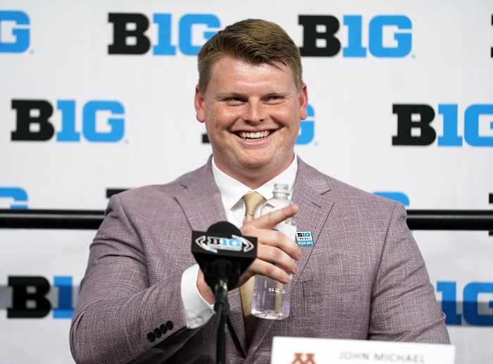 Minnesota Gophers' OL John Michael Schmitz at Big Ten Media Day